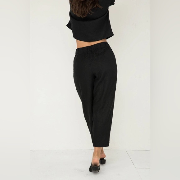 NWOT Andy Trousers in Midweight Linen from Elizabeth Suzann - Picture 2 of 3